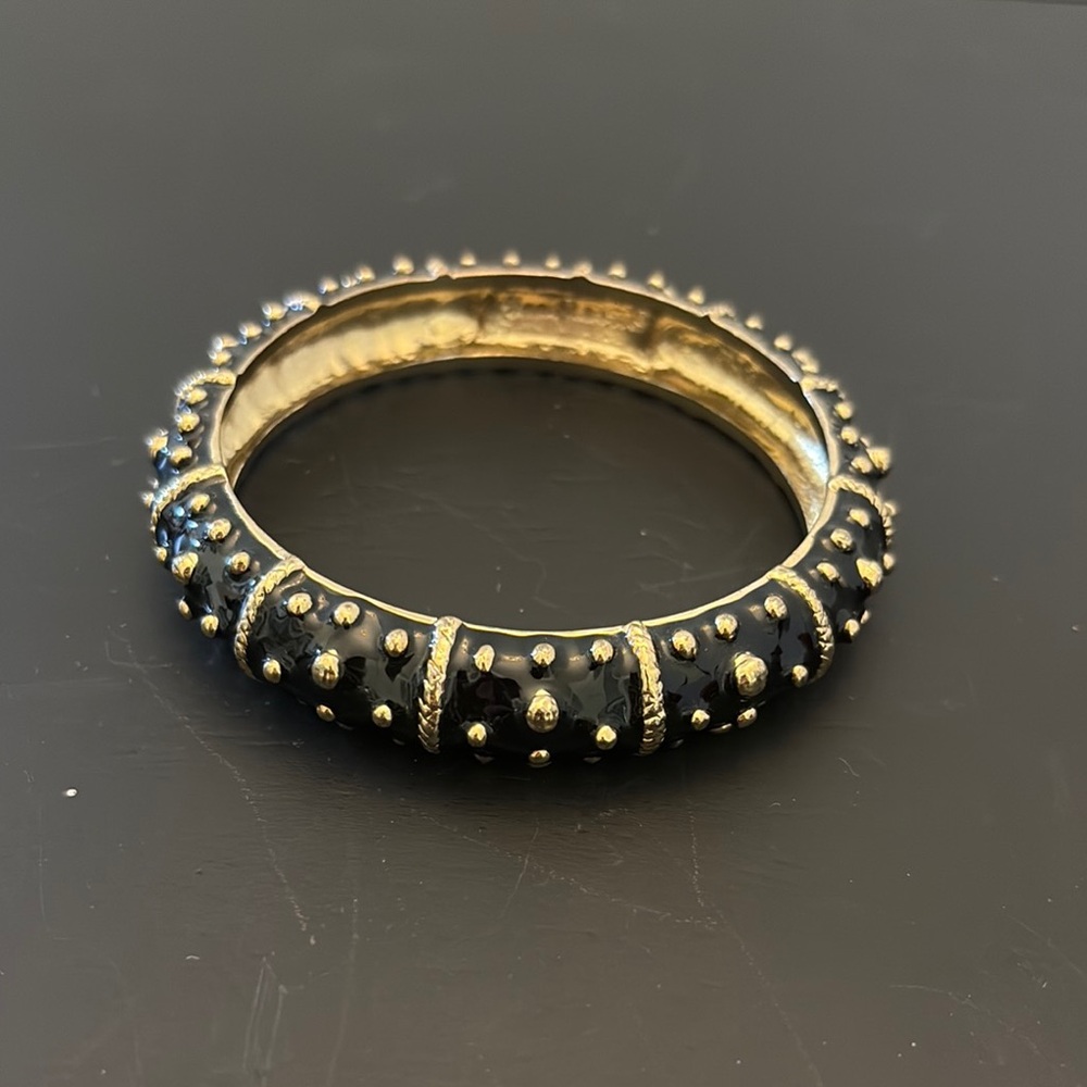 Black and Gold Lilly Pulitzer Women's Bangle Bracelet